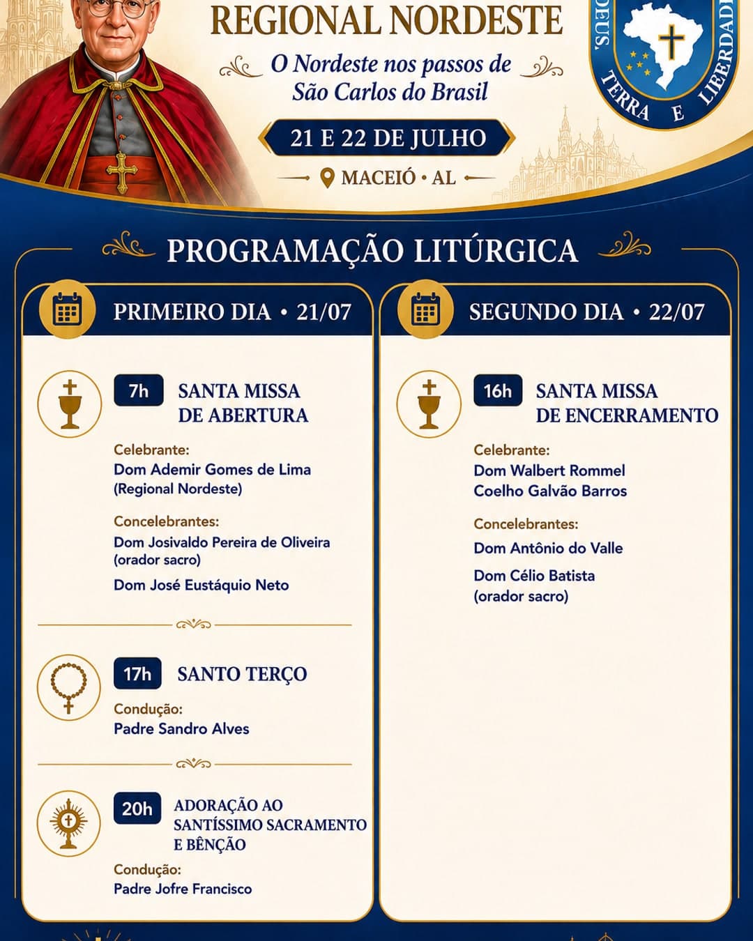 Concílio Regional do Nordeste — Maceió, 21 e 22 de julho de 2026
