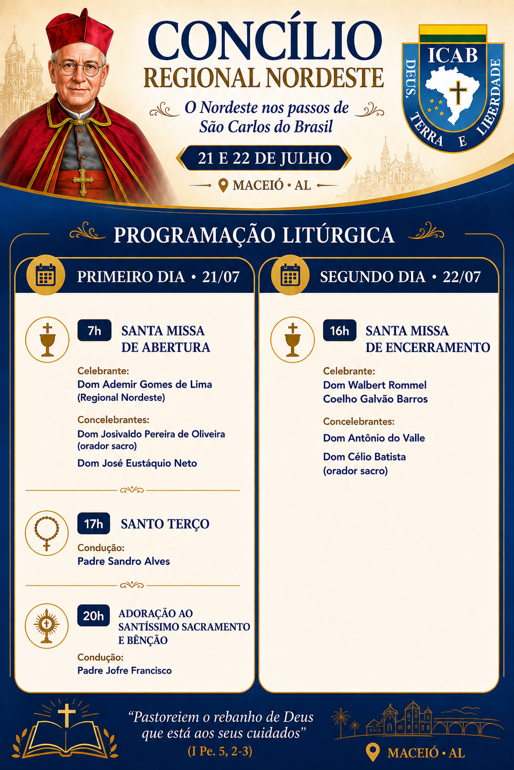 Concílio Regional do Nordeste — Maceió, 21 e 22 de julho de 2026