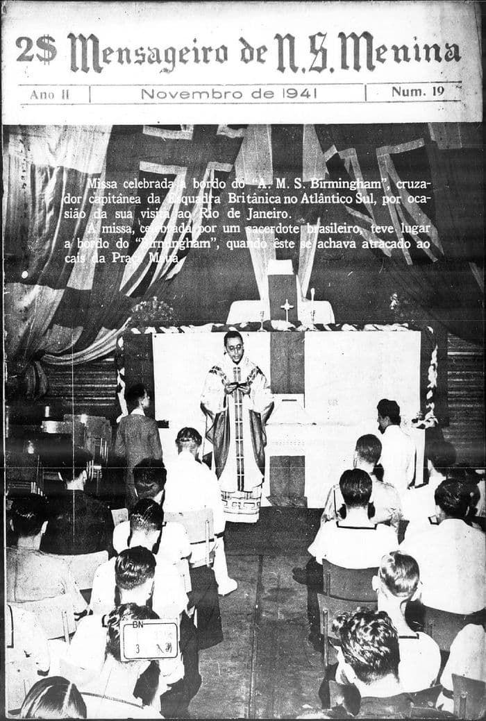 Capa da revista Mensageiro de Nossa Senhora Menina, Nº 19, Novembro de 1941