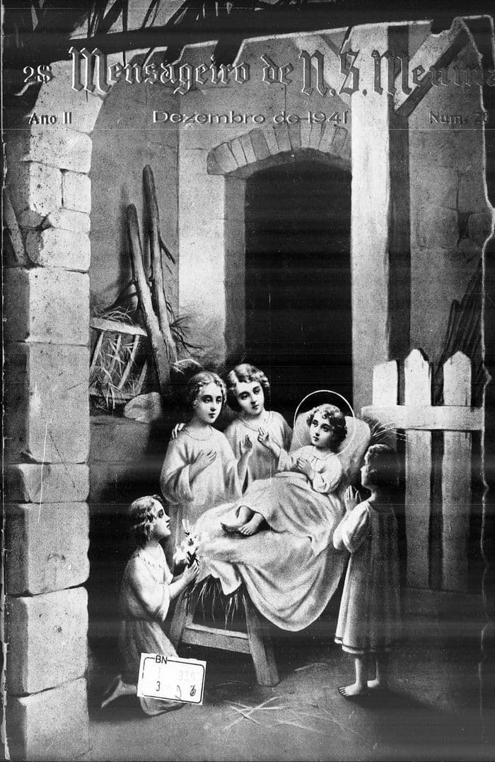 Capa da revista Mensageiro de Nossa Senhora Menina, Nº 20, Dezembro de 1941