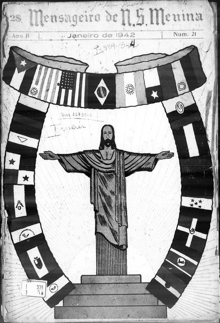 Capa da revista Mensageiro de Nossa Senhora Menina, Nº 21, Janeiro de 1942