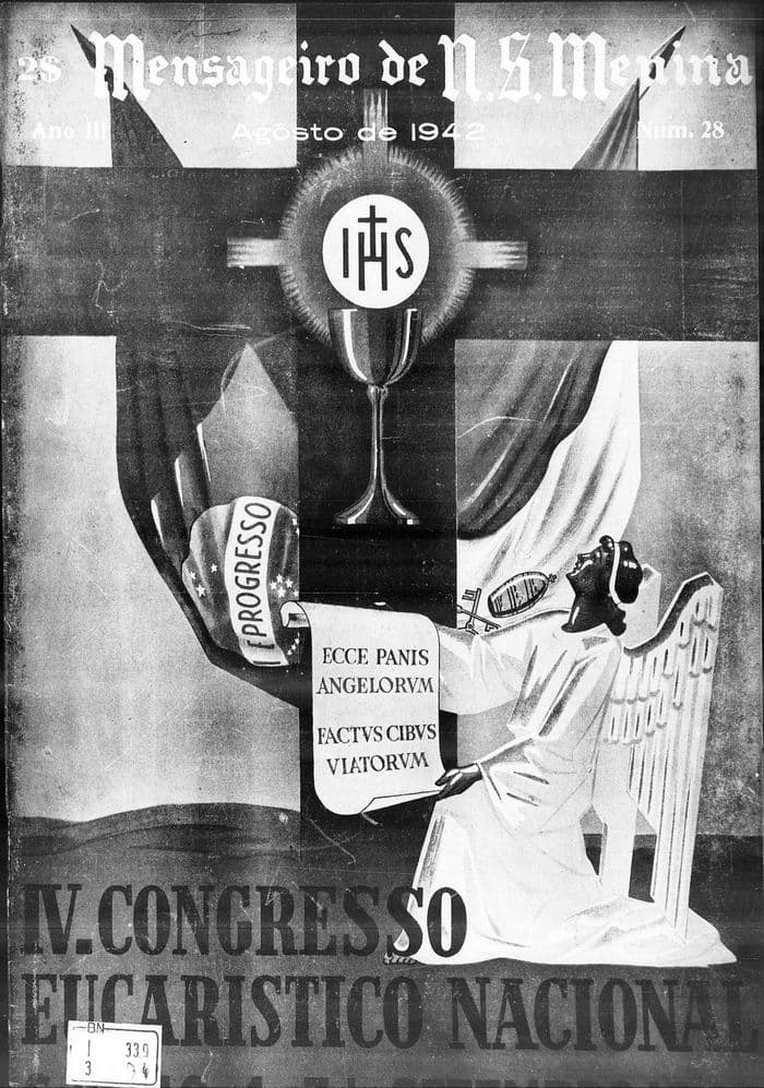 Capa da revista Mensageiro de Nossa Senhora Menina, Nº 28, Agosto de 1942