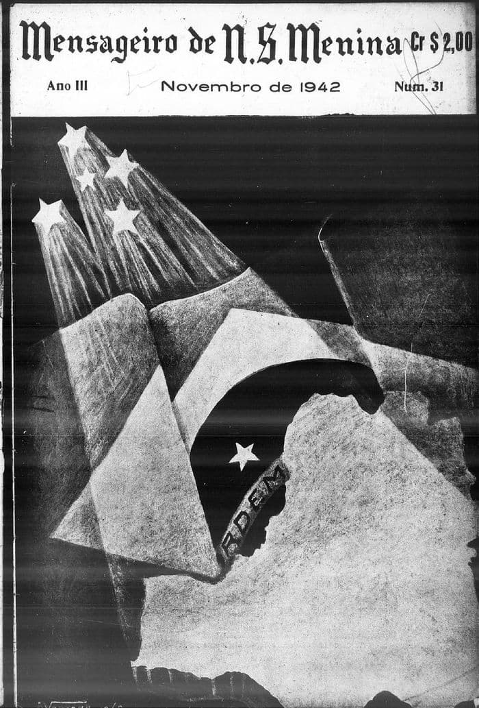 Capa da revista Mensageiro de Nossa Senhora Menina, Nº 31, Novembro de 1942